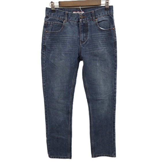 Tommy Hilfiger Womens 16 Blue Rebel Skinny Mid Rise Stretch Jeans Casual - Picture 1 of 14